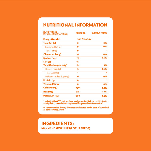 Raw Makhana Whole 100g x 3 | Triple Value Pack