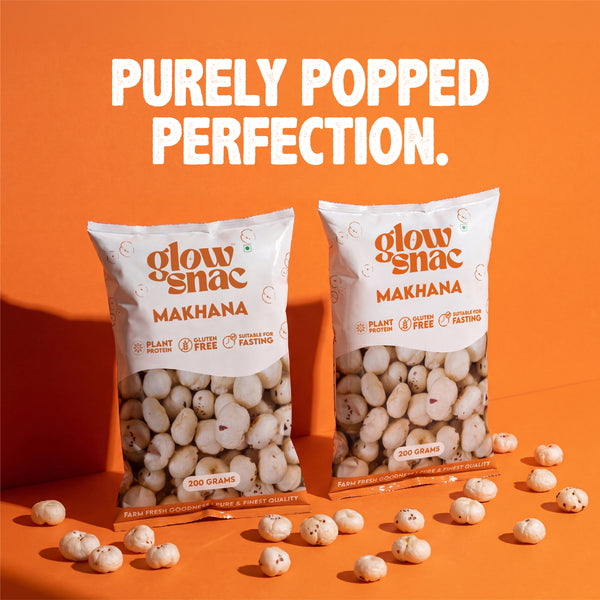 Raw Makhana Whole 200g x 2 - Double Power Pack