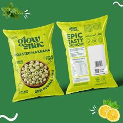 GlowSnac - Desi Pudina Mint- Flavoured Roasted Makhana 60gm