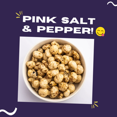 GlowSnac - Pink Salt & Pepper - Flavoured Roasted Makhana 60gm