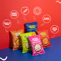 GlowSnac - Pink Salt & Pepper - Flavoured Roasted Makhana 60gm