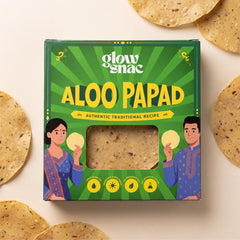 GlowSnac - ALOO PAPAD 250GM (PACK OF 3)  - Traditional Authentic Papad