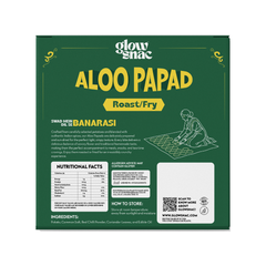GlowSnac - ALOO PAPAD 250GM (PACK OF 3)  - Traditional Authentic Papad