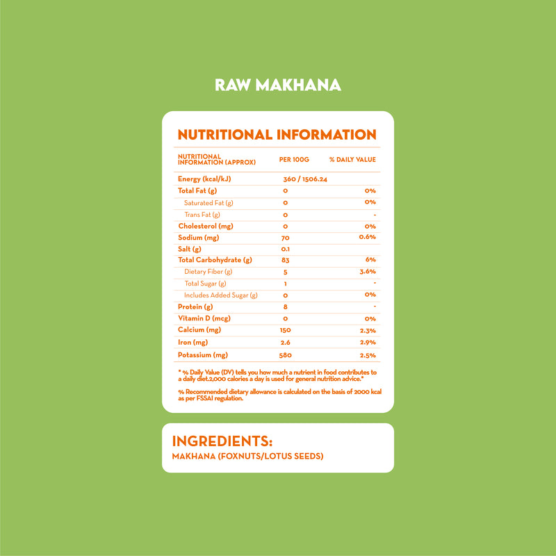 The Family Favorite Box - (Raw Makhana Whole 200g + All 5 Flavours (5 x 20g) SUPER SAVER!