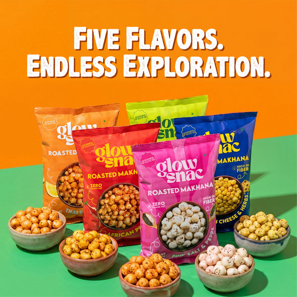 The GlowSnac Collection - GET ALL 5 Lip Smackin' Flavours !